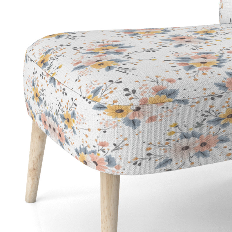 Chaise d'appoint Teens Florals - Bouquet Air - jaune, Chaise d'appoint sans accoudoirs