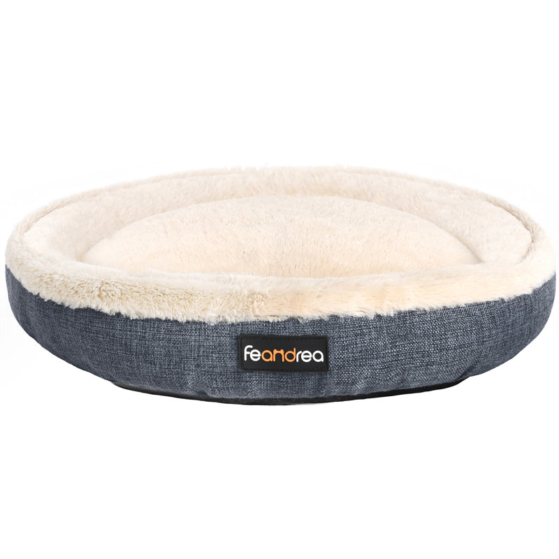 Orthopedic Polyester Pet Bed, 12cm H x 75cm W x 75cm D, Grey