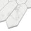 Carreau de mosaïque en verre recyclé hexagonal 10,9 po x 9,5 po-88557484