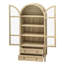 Modern Wood Storage With 2 Drawers, 180 - Degree Hinge, And 5.16" Floor Gap Kitchen Unit 4 Interior Laminates, Magnetic Door Catcher,