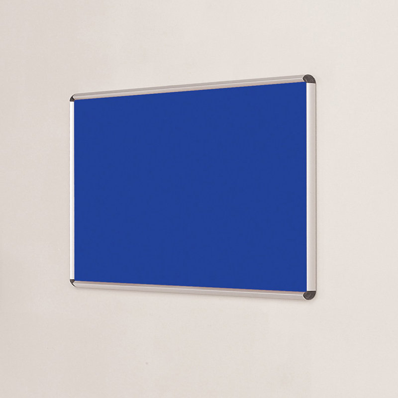 Wall Mounted Bulletin Board, Royal Blue, 90 cm H x 120 cm W