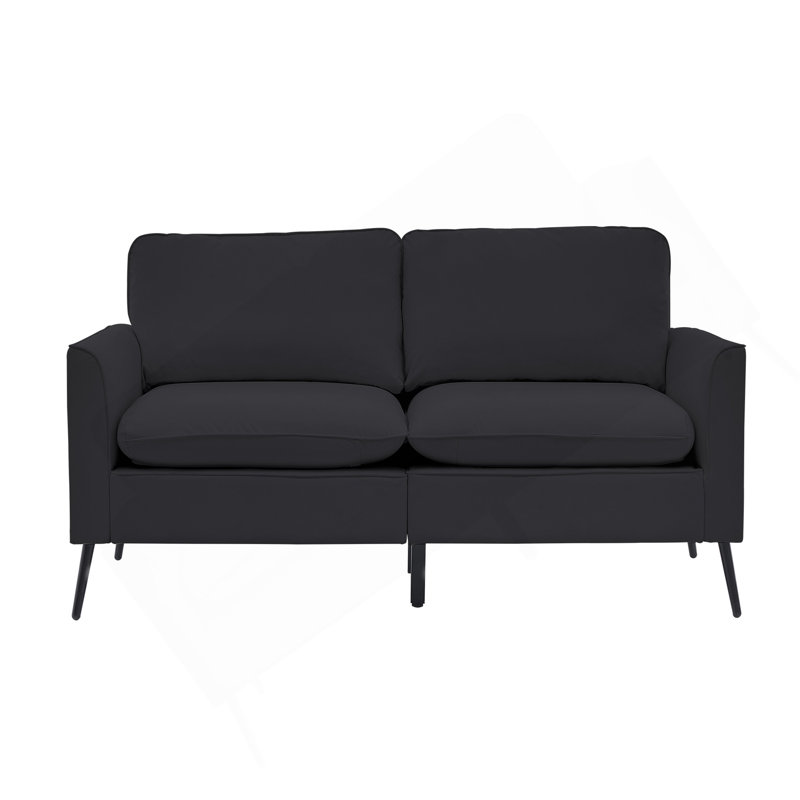 Causeuse en cuir Cat Paw, Noir