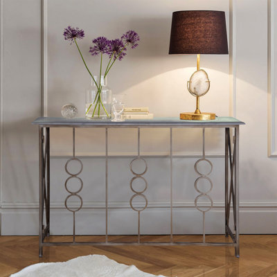 Console en marbre avec base en fer Partone