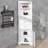 Tall Triangular Corner Cabinet With Triple Drawers And Customizable Shelves For Bathroom Kitchen-117531016