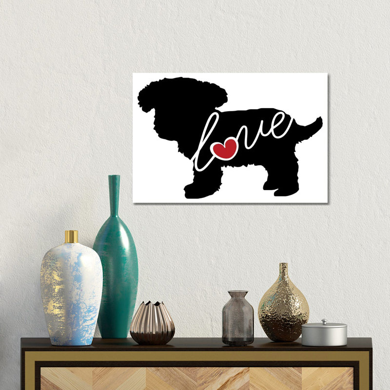 Teacup Poodle by Traci Anderson - Gallery-Wrapped Canvas Giclée on Canvas, Canvas, 30.48 cm H x 45.72 cm W