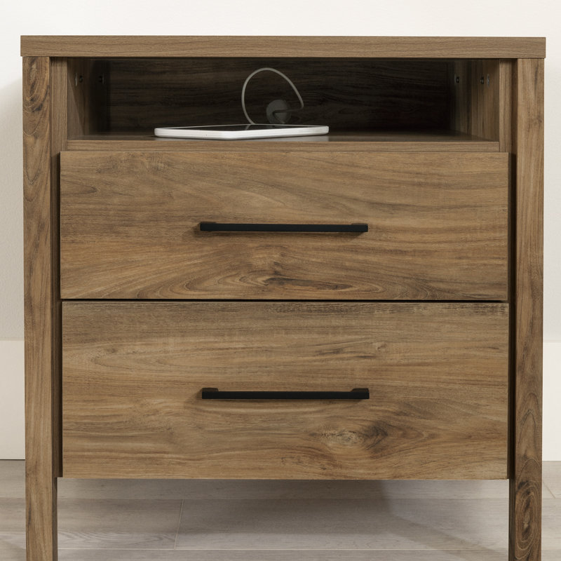Gravity  2-Drawer Nightstand