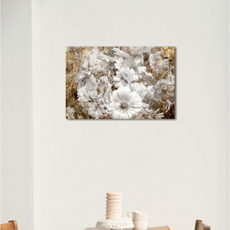 «Golden Daisies», impression sur toile, H 24 po x l 36 po x P 1,5 po
