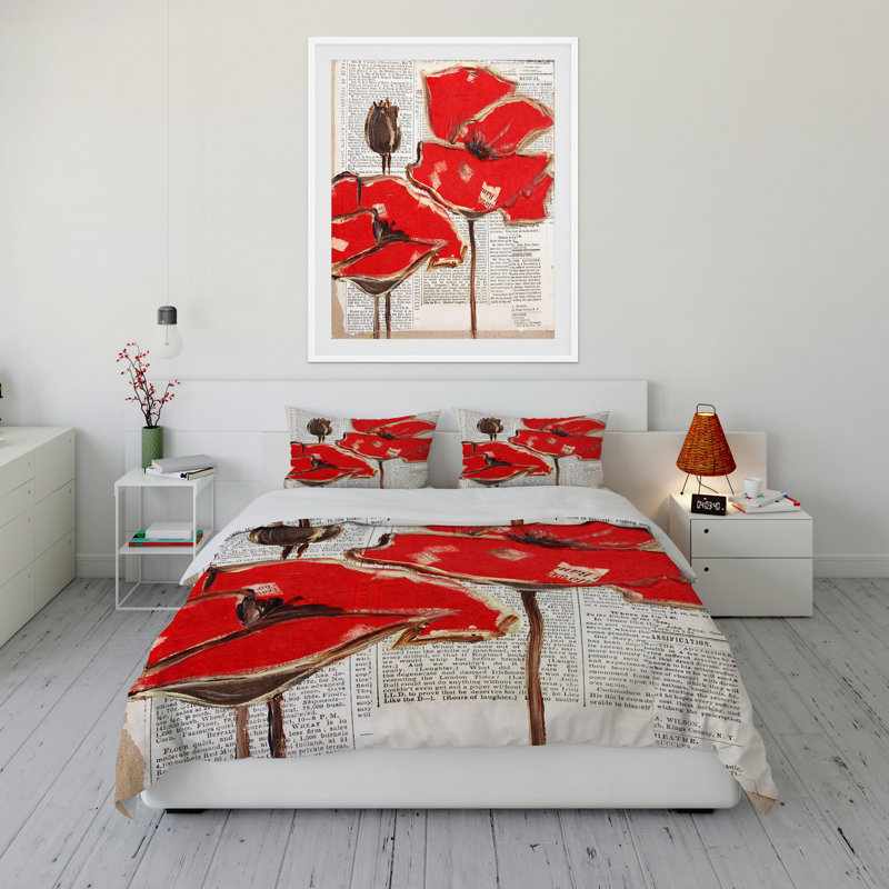 Polyester Twill Duvet Cover, Queen Duvet Cover + 2 Standard Pillowcases