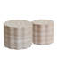 Ensemble de 2 tables basses rondes pour le salon