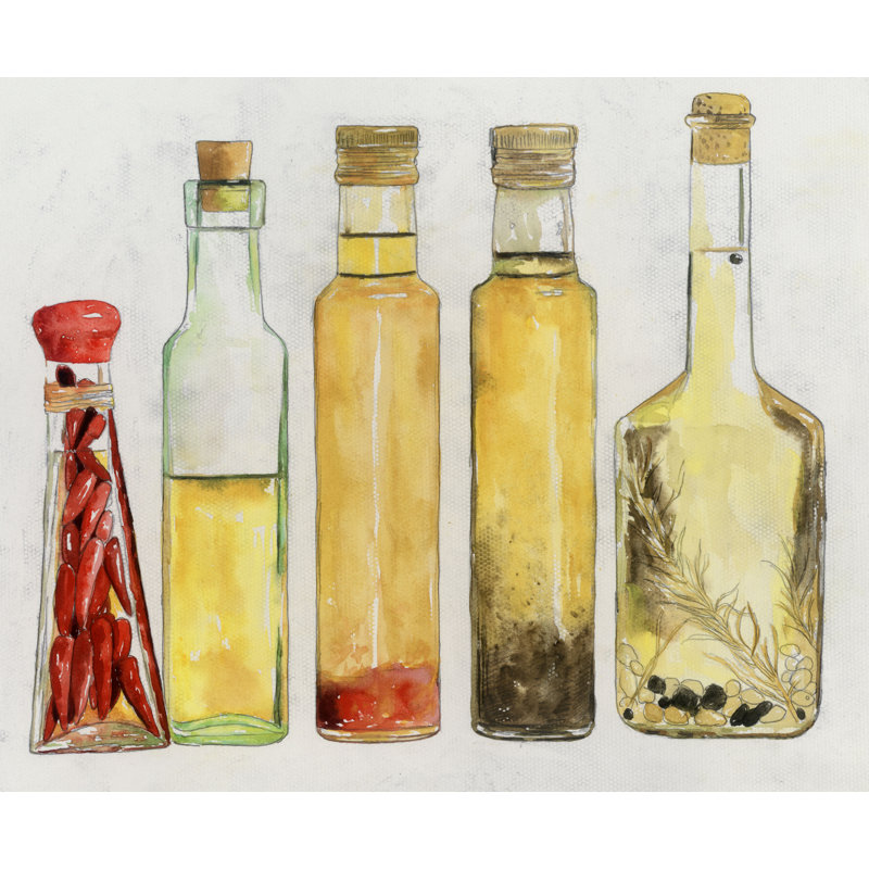 The Kitchen Supplies E - Painting Print, 30 cm H x 46 cm W, Black Floater Framed