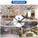 96 In. Indoor/Outdoor Black DC Motor Industrial Ceiling Fan With Remote Control