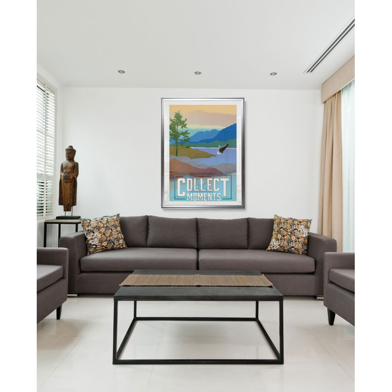 «Collect Moments», reproduction, H 36 po x l 26 po x P 1,5 po, Cadre argenté