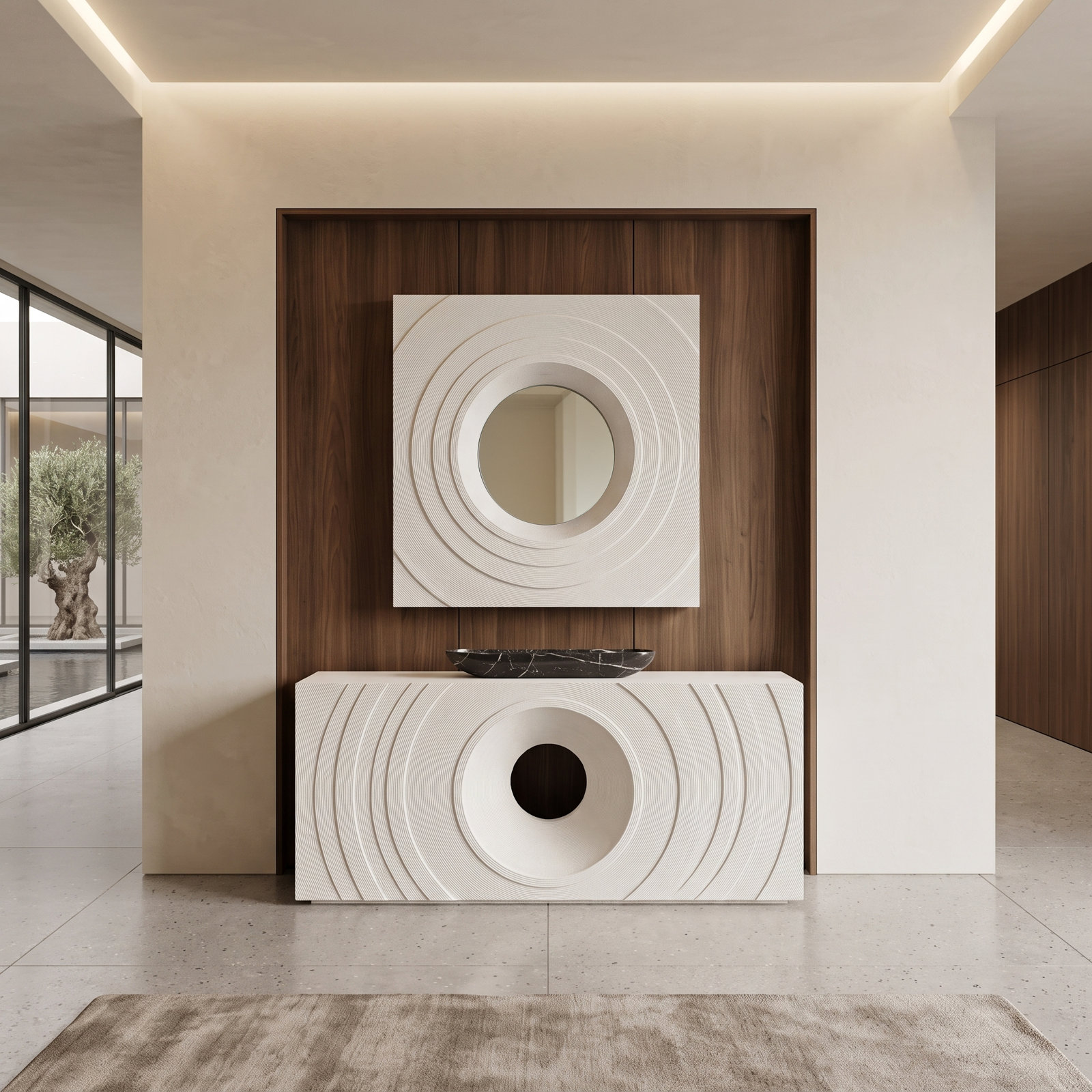 Void Mirror, White Stone
