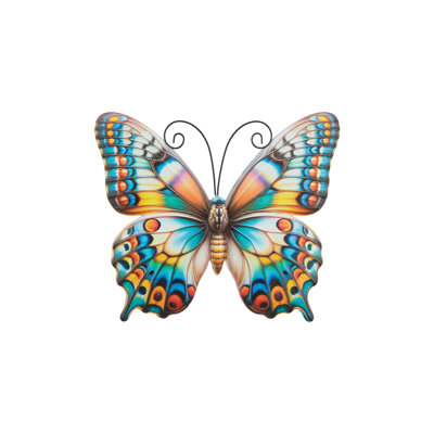 Décoration murale papillon en verre et métal 12 po Garden Vibe