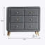 Dresser, Light Grey Fabric