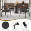 Ensemble de 2 chaises de salle à manger de style Mid-Century avec structure en chêne massif et siège tissé à la main Weave-2128415581-2128415583