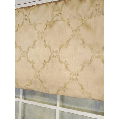 Esohe Cotton Blend Trellis Window Valance