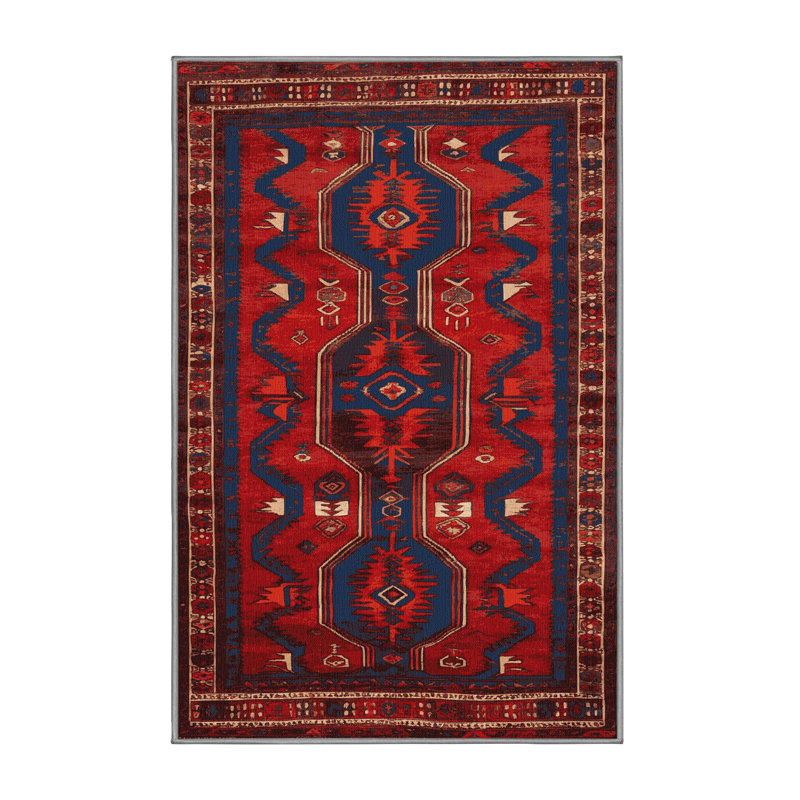 Tapis brun lavable à la machine, Rectangle 7 pi x 9 pi
