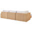 Lounge Set Alterma PE Rattan Beige 4 Seater
