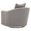 Fauteuil club pivotant de 36 po Como