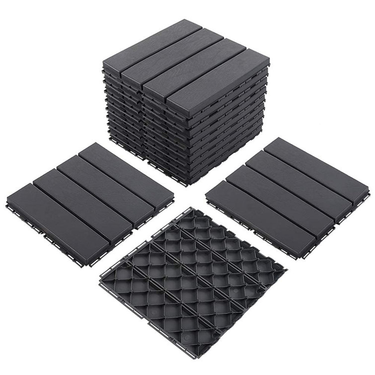 12" x 12" Composite Interlocking Deck Tile
