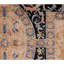 Hand-Knotted High-Quality Black and Beige Area Rug