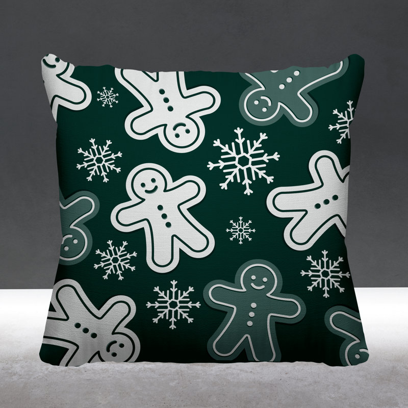 Coussin Holiday, L 19 po x H 19 po, Vert