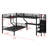 Space-Efficient L-Shape Bunk Bed Combo Including Storage Closet, Homework Desk and Integrated USB Outlets