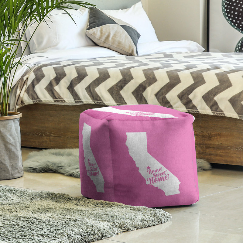 Repose-pieds à cubes fresno the home, Rose