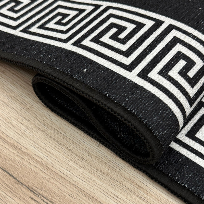 Tapis de couloir noirs antidérapants sur mesure, Tapis de couloir 2 pi 2 po x 42 pi