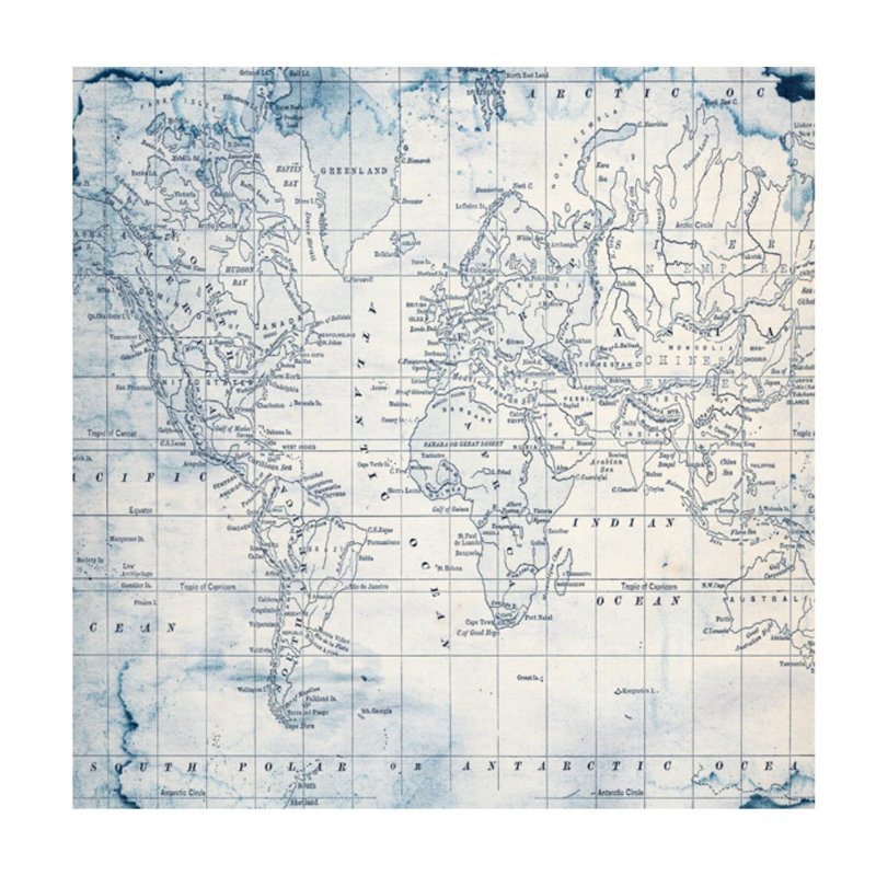 «Flat Earth» par Sofia Fox - impression, Extérieur, H 36 po x l 36 po x P 1,5 po x P 1,5 po