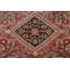 Tapis unique en laine noué à la main style Mahal des années 1910 de 4 pi 2 po x 6 pi 6 po rouge Cailem