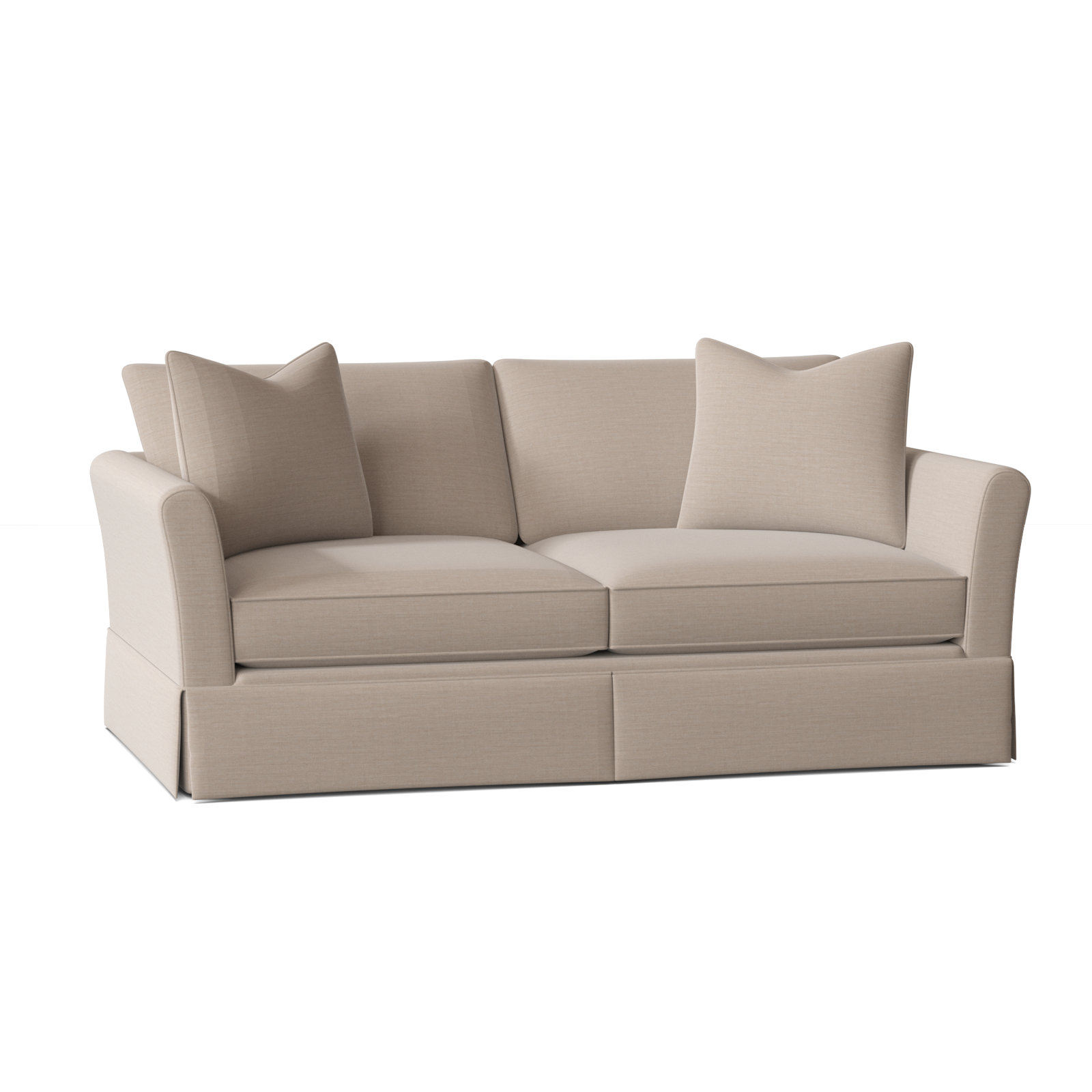 Shelby 60'' Upholstered Sleeper Sofa, Sunbrella® Canvas Flax