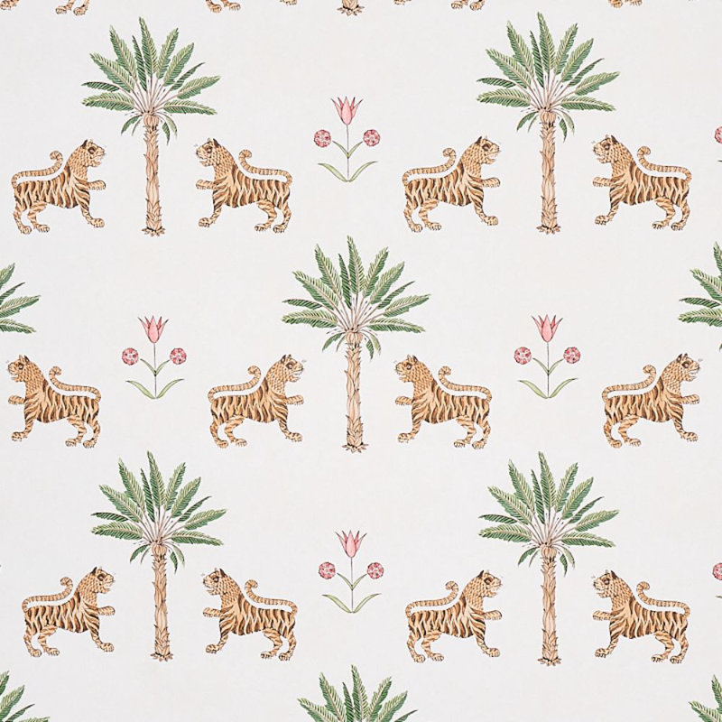 Tiger Palm Wallpaper, Crimson