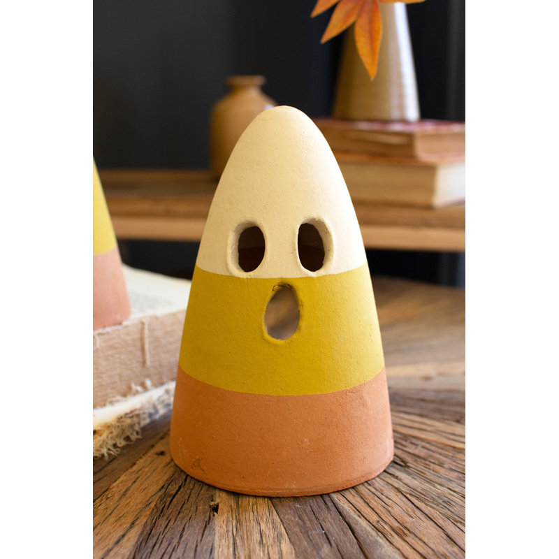  Candy Corn Lantern 2x Set of 2 – 7" Tall Fall Decor Lights