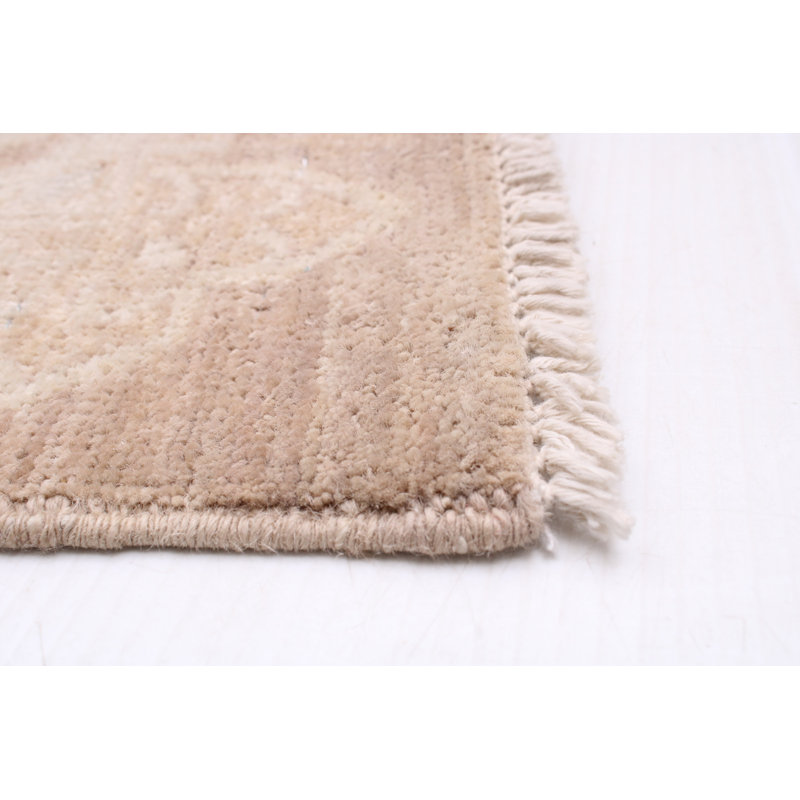 Tapis ivoire Peshawar Oushak 4 pi 1 po x 5 pi 10 po