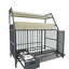 Large And Iron Pet Cage - With Drawer Basin, & Practical, Beige/black, 35.76 In. D, 23 W, 48.19 H With Drawers Construction, Practical , Black Beige,-206424787