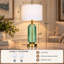 Lampe de chevet en verre de 65 cm (25,5 pouces) avec veilleuse inspirée des lucioles, ports de chargement USB-A et Type-C et ampoules DEL-256786161