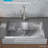Ludington 34'' L Single Bowl Stainless Steel Kitchen Sink