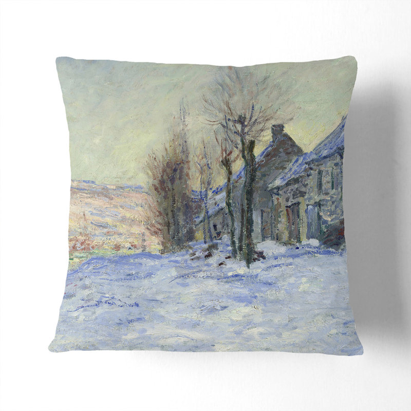 Lavacourt, Sunshine And Snow Square Throw Cushion, Stone, 55cm H x 55cm W x 20cm D