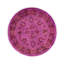 Overdyed One-of-a-Kind Round 4'1" Hand Knotted Area Rug