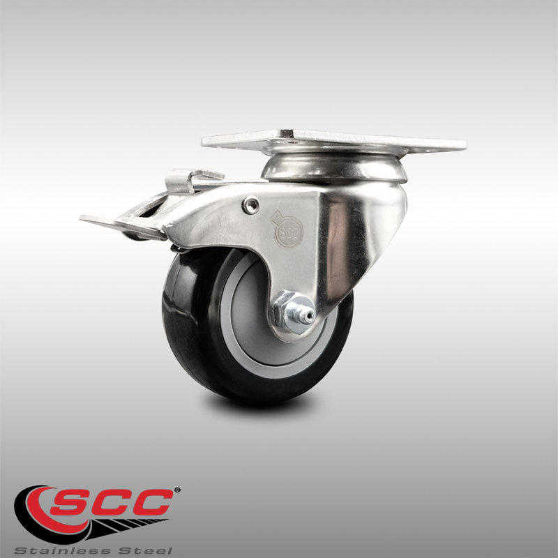 Polyurethane Casters, Black