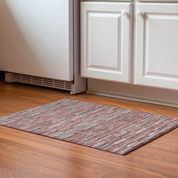 Premium Machine Washable Prisco Red Rug