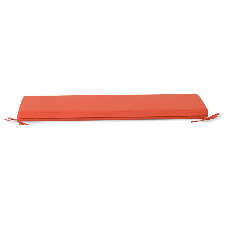 Coussin de siège d'extérieur 1 pièce , 54 po x 18,50 po, Orange