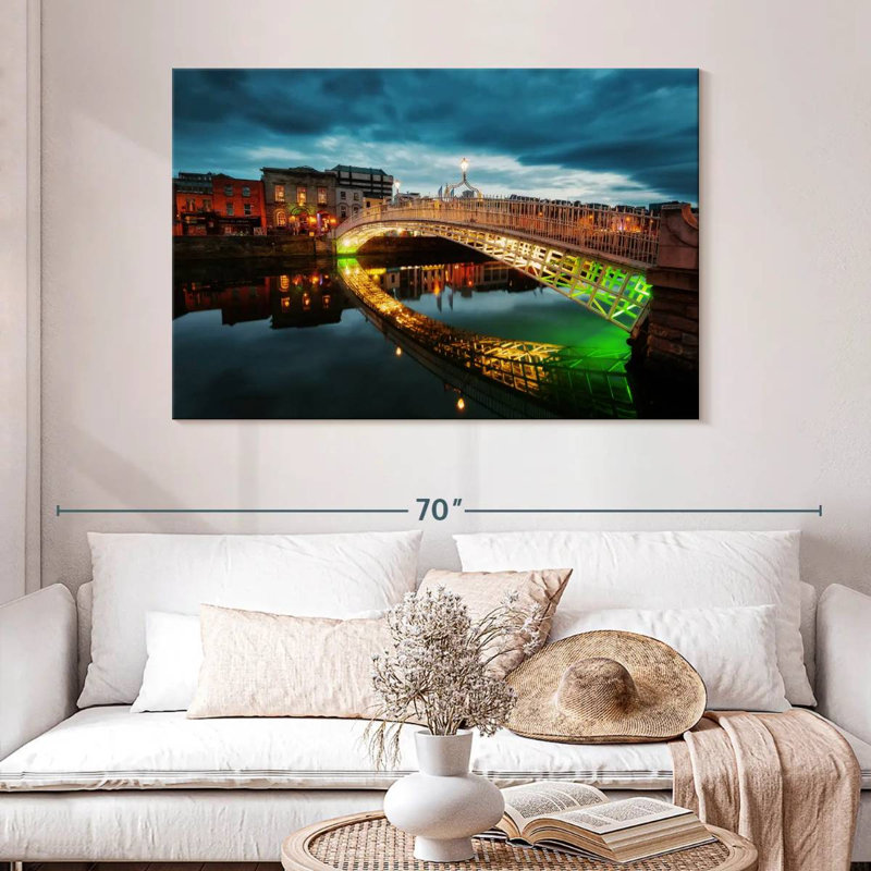 Vanna Ha'penny Bridge, Dublin, H 32 po x l 48 po