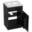 Meuble-lavabo de 20 po avec lavabo, meuble-lavabo avec tablette de porte et tablette réglable-115898726