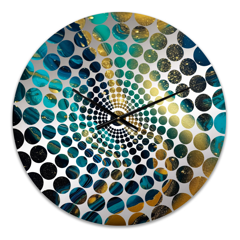 Nakita - Horloge murale peinture abstraite, Petit