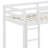 Twin Loft Bed With Slide, Wood Low Loft Bed Frame, Lower Storage Space-107426427
