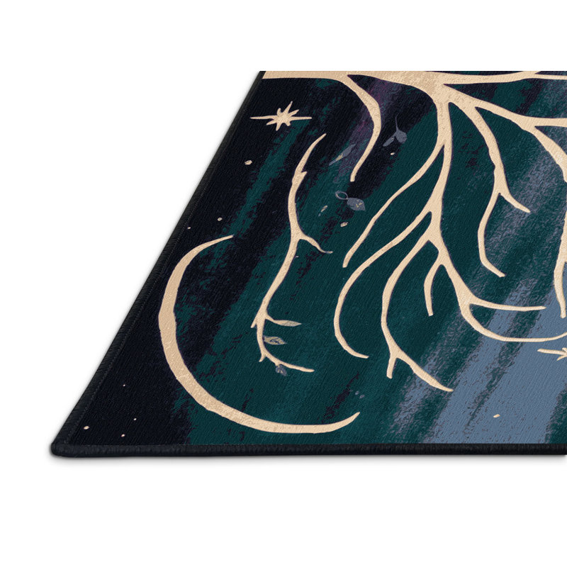 Forest Mirage Rug, Square 3'
