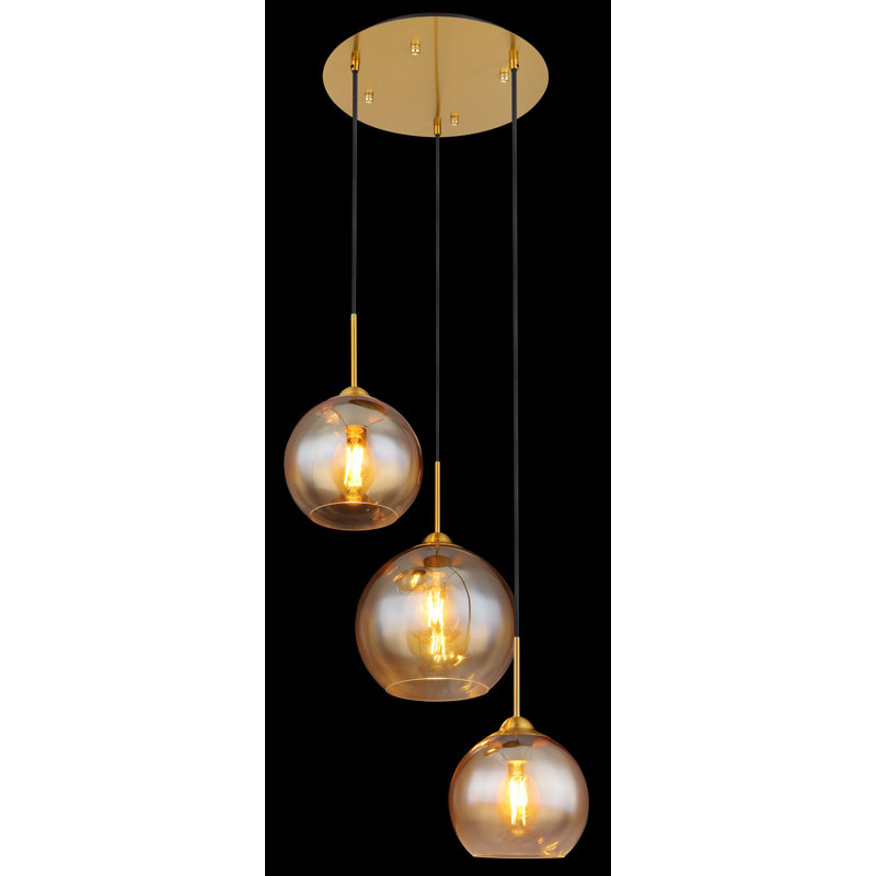 Aarielle 3 - Light Brass Pendant